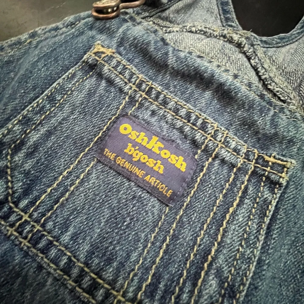 Vintage OshKosh B'gosh Blue Denim Overalls - 3T‎